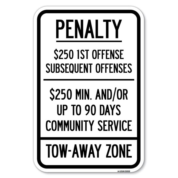 Signmission Safety Sign, 12 in Height, Aluminum, 18 in Length, 23333 A-1218-23333 - main